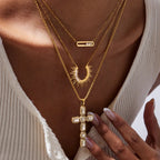 Celeste Diamond Cross Necklace