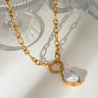 Opaline Mother-of-Pearl Pendant Necklace