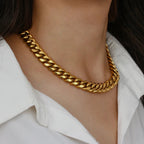 Rhea Chunky Gold Chain Necklace