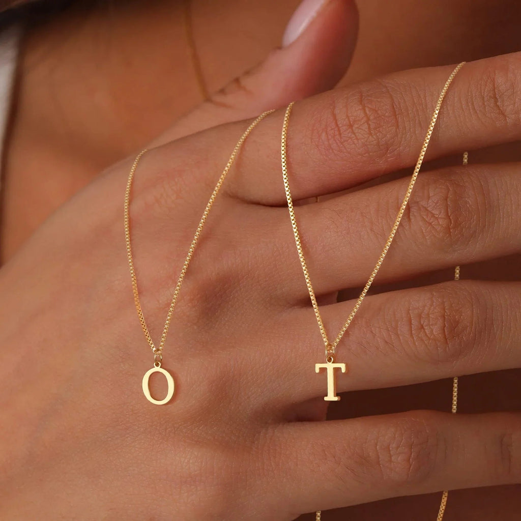 Liora Initial Letter Pendant Necklace