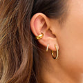 Contemporary Gold Hoops 3-Pair Bundle Set