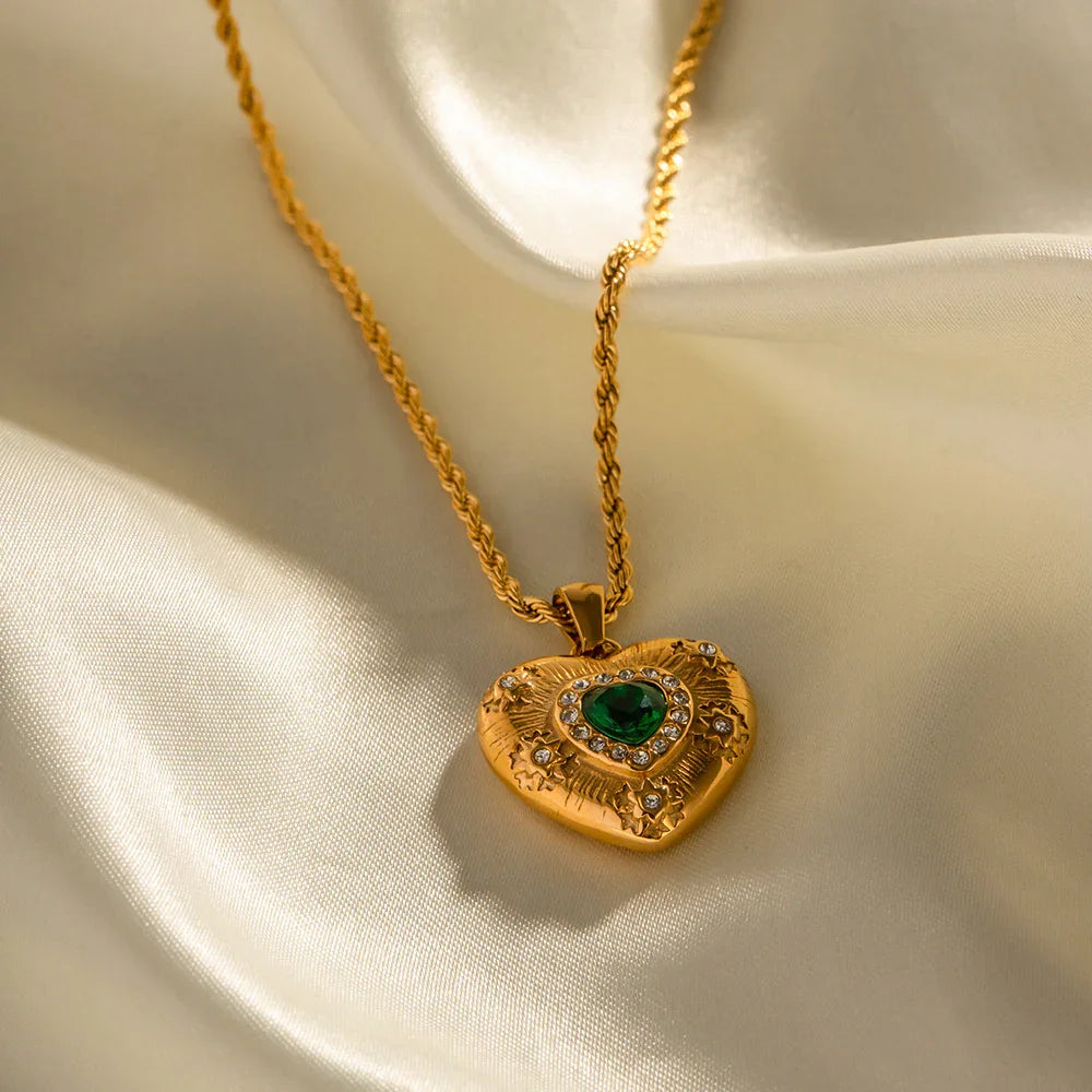 Félicie Gold Heart Necklace