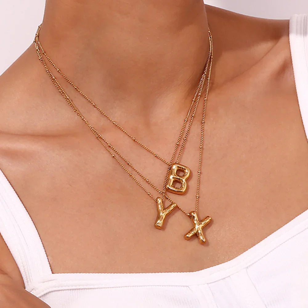 Margot Balloon Initial Necklace