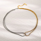 Sabine Two-Tone Chain Necklace