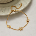 Cuff, Chain & Ring 4-Piece Stack Bundle Set