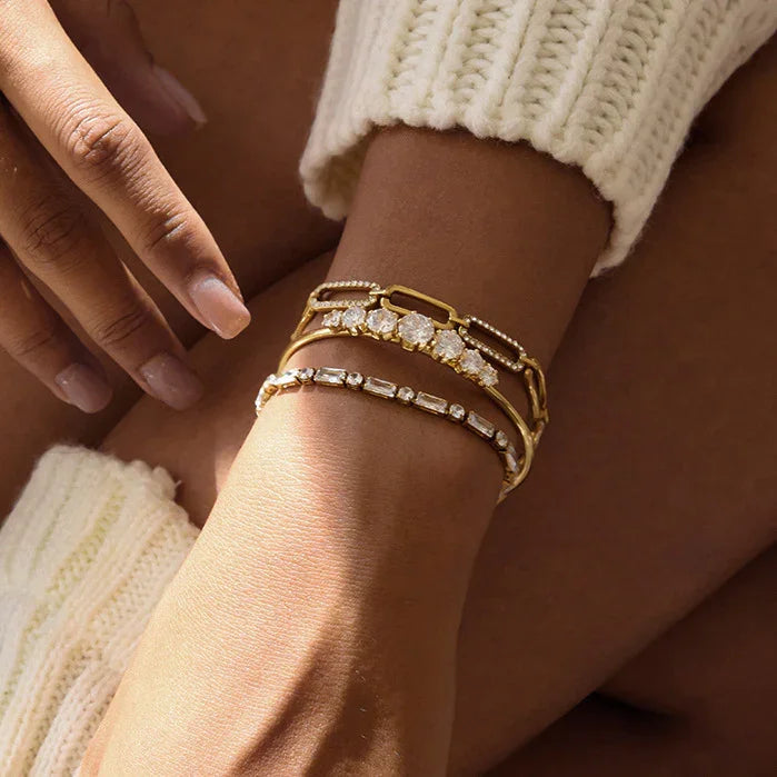 Essential Diamond 3-Piece Bracelet Bundle Set