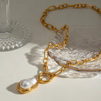Opaline Mother-of-Pearl Pendant Necklace