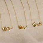 Emmeline Birth Flower Gold Necklace