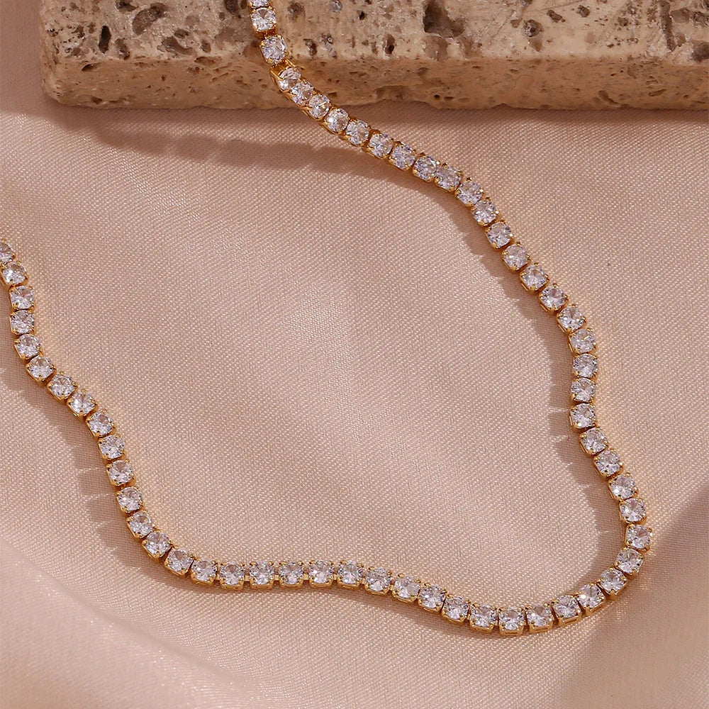 Celestine Diamond Tennis Necklace