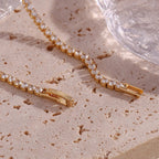 Celestine Diamond Tennis Necklace