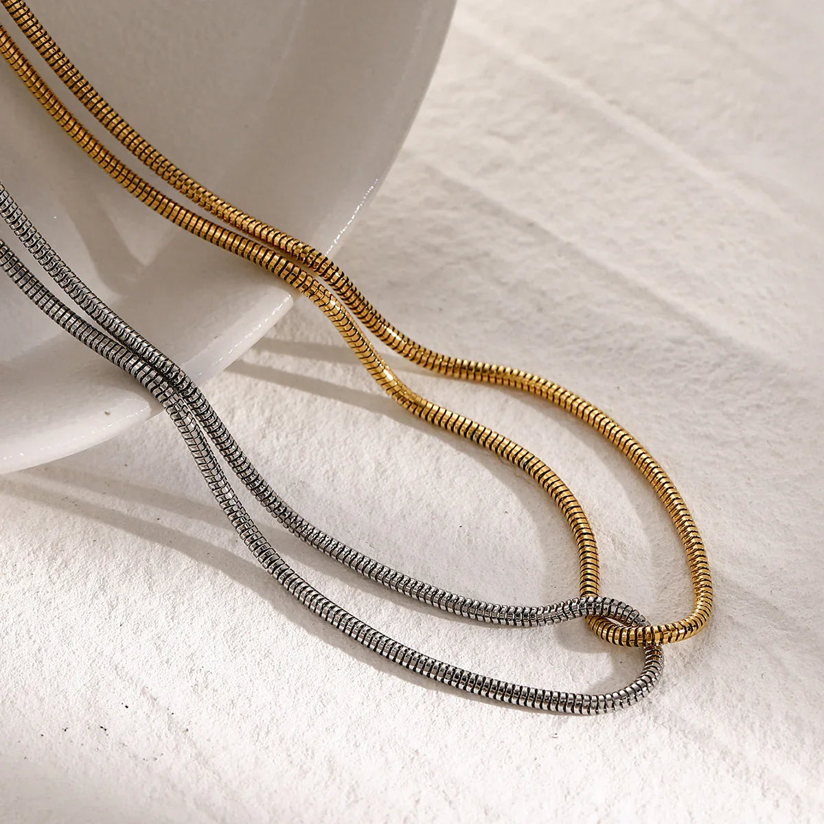 Sabine Two-Tone Chain Necklace