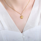 Soleil Radiant Sun Gold Necklace