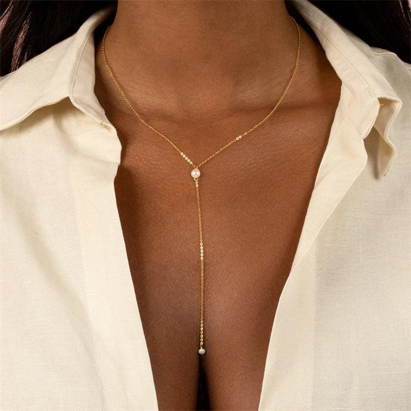 Joséphine Pearl Tassel Necklace