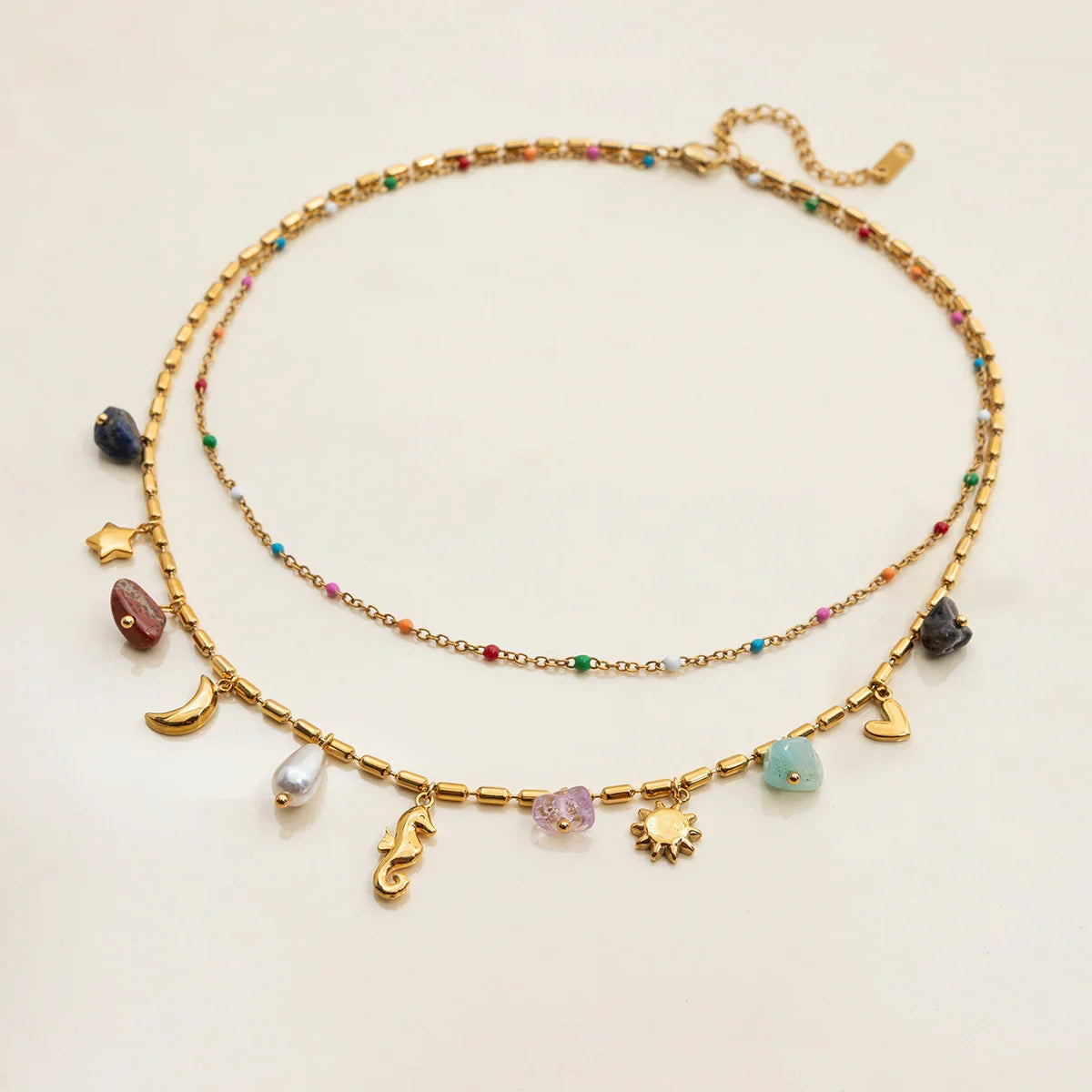 Marisol Coastal Charm Layered Necklace