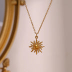 Soleil Radiant Sun Gold Necklace
