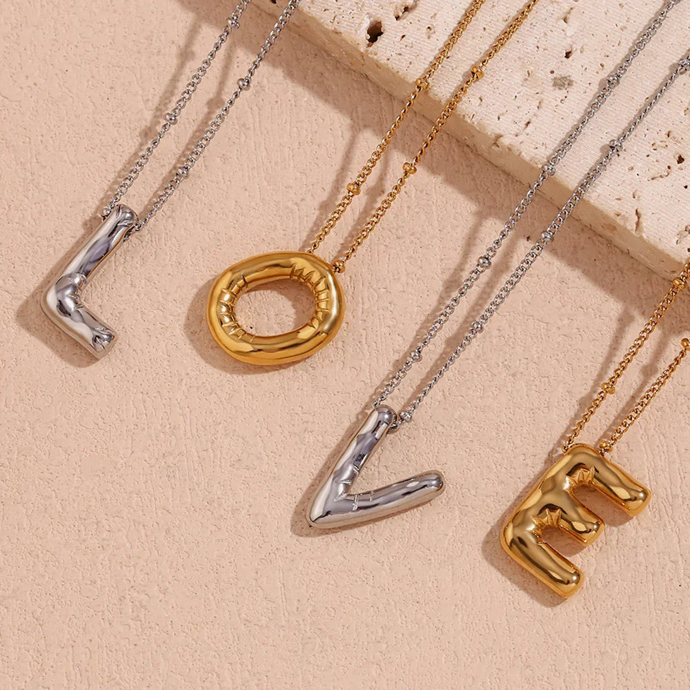 Margot Balloon Initial Necklace