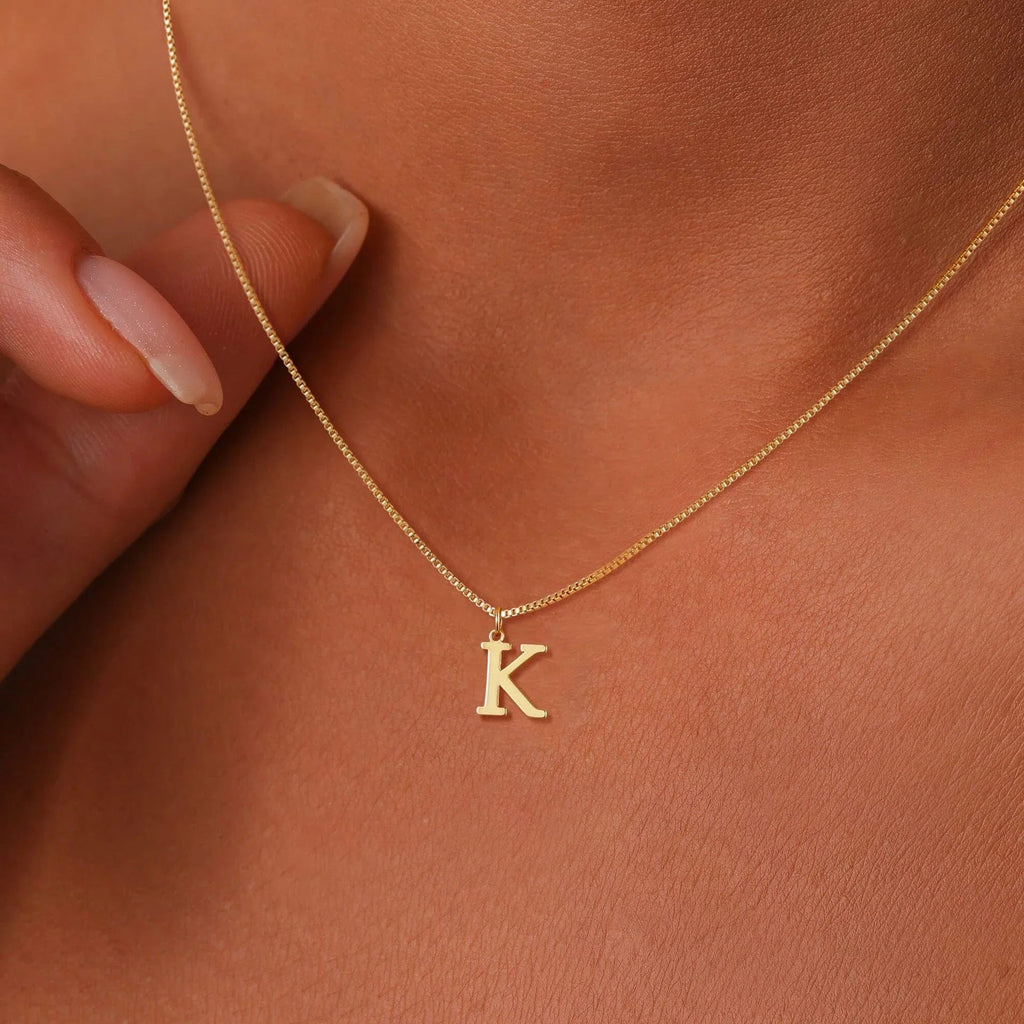 Liora Initial Letter Pendant Necklace