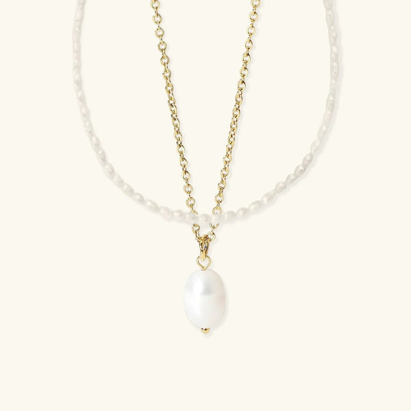 Freshwater Pearl Choker & Necklace Bundle Set