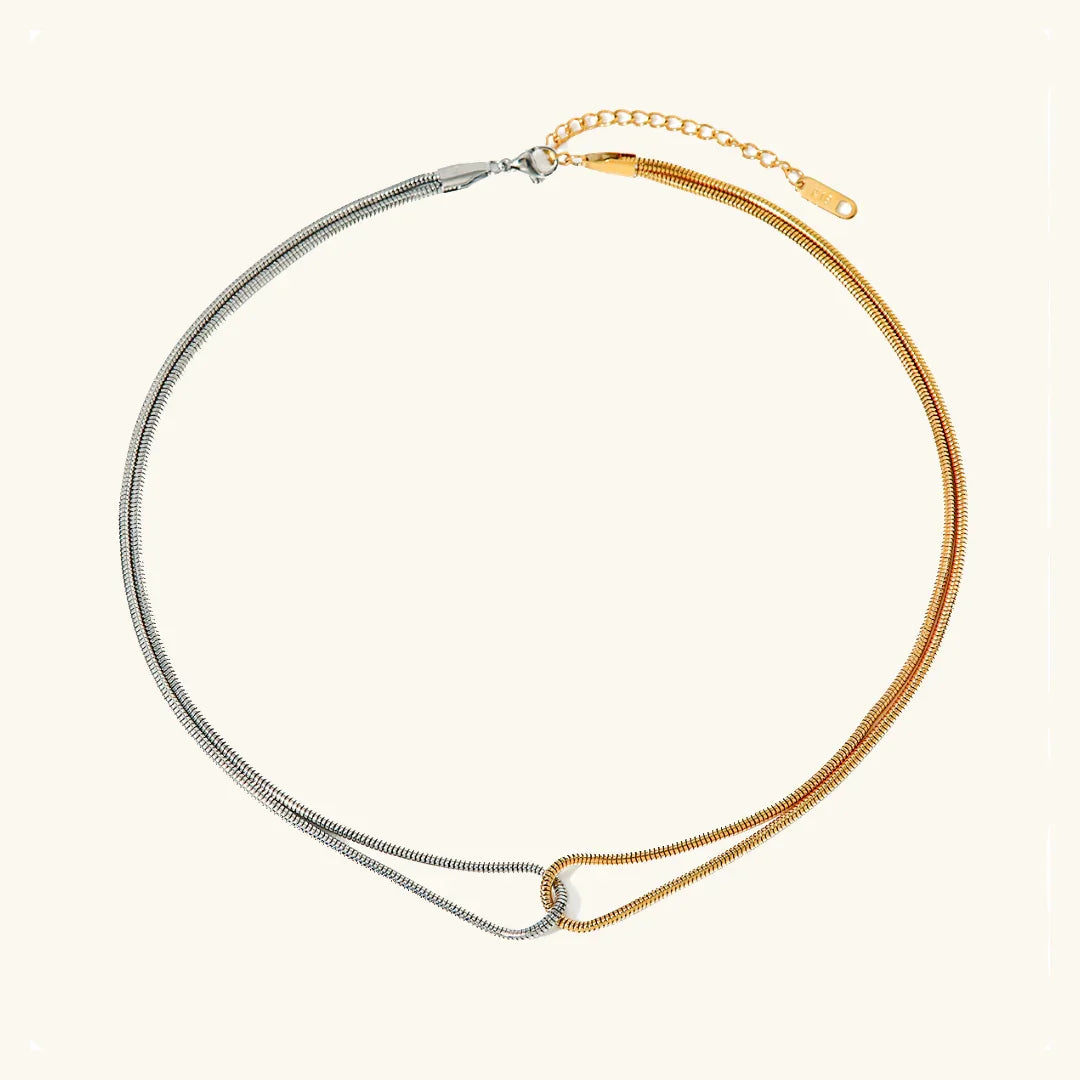 Sabine Two-Tone Chain Necklace