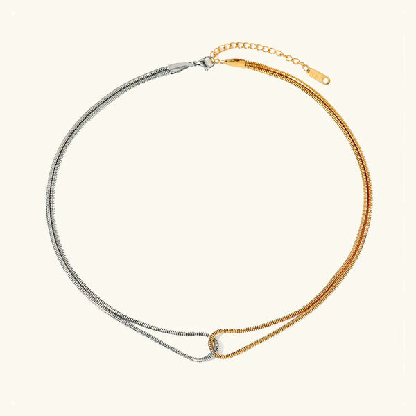 Sabine Two-Tone Chain Necklace