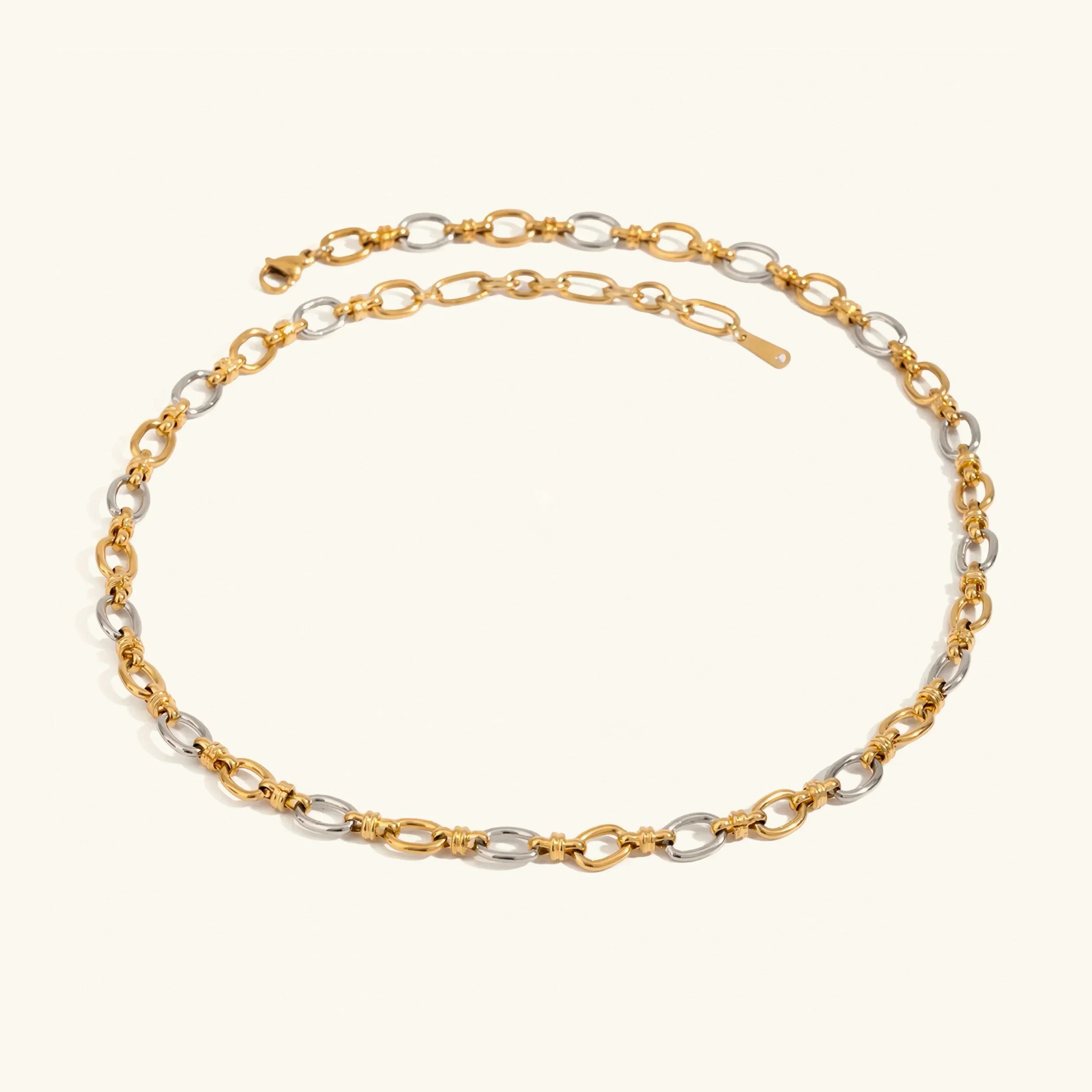 Beatrix Two-Tone Gold Necklace