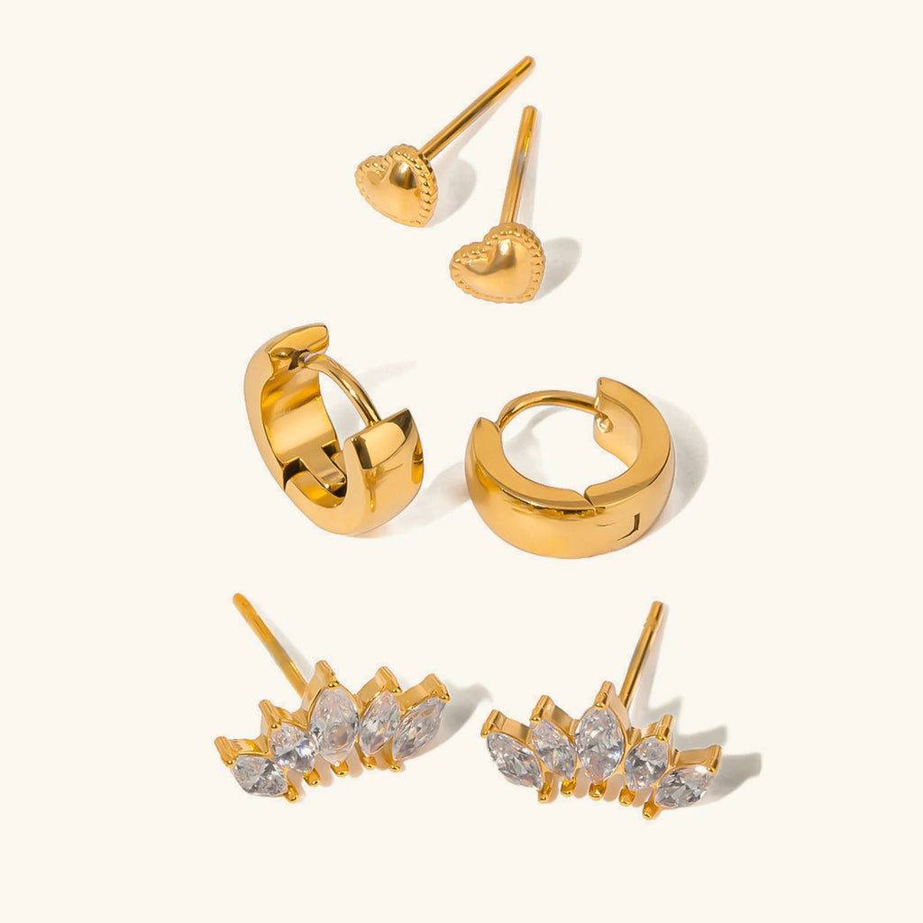 Curated Diamond Earrings Bundle Set