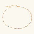 Coralie Beaded Gold Chain Necklace