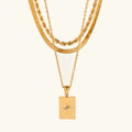 Aurelia Triple Layered Gold Necklace