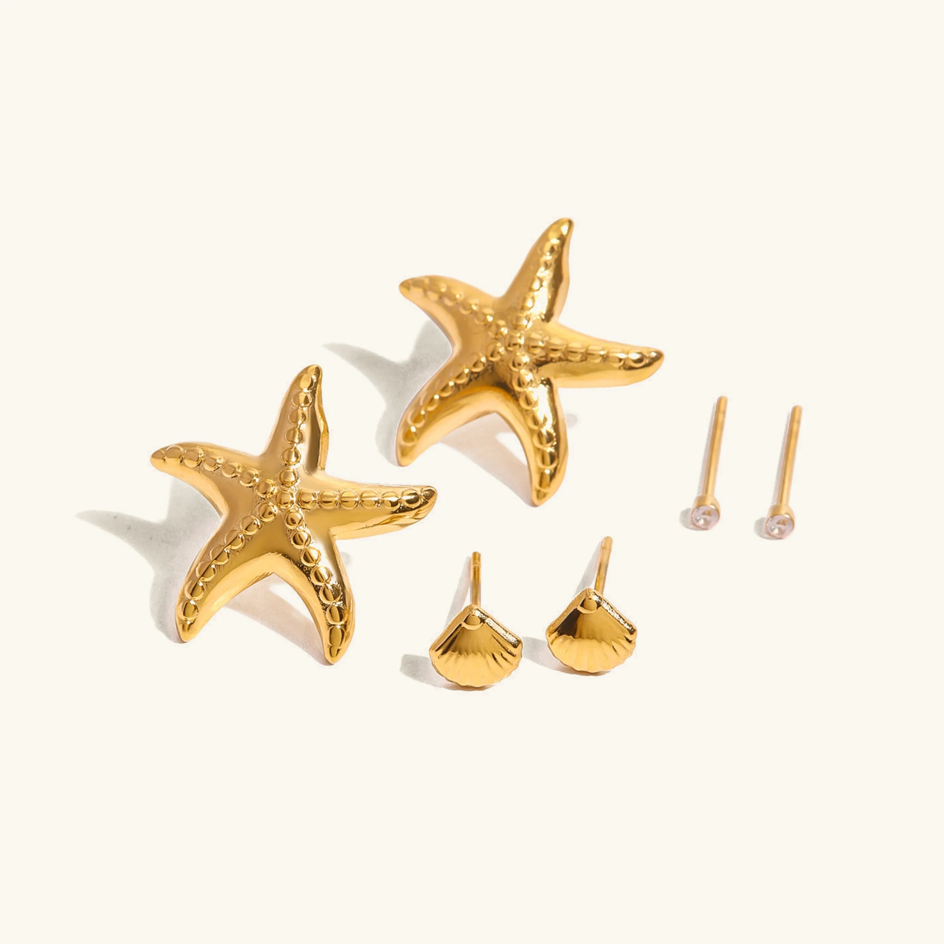 Ocean-Inspired Charm Earrings Bundle Set
