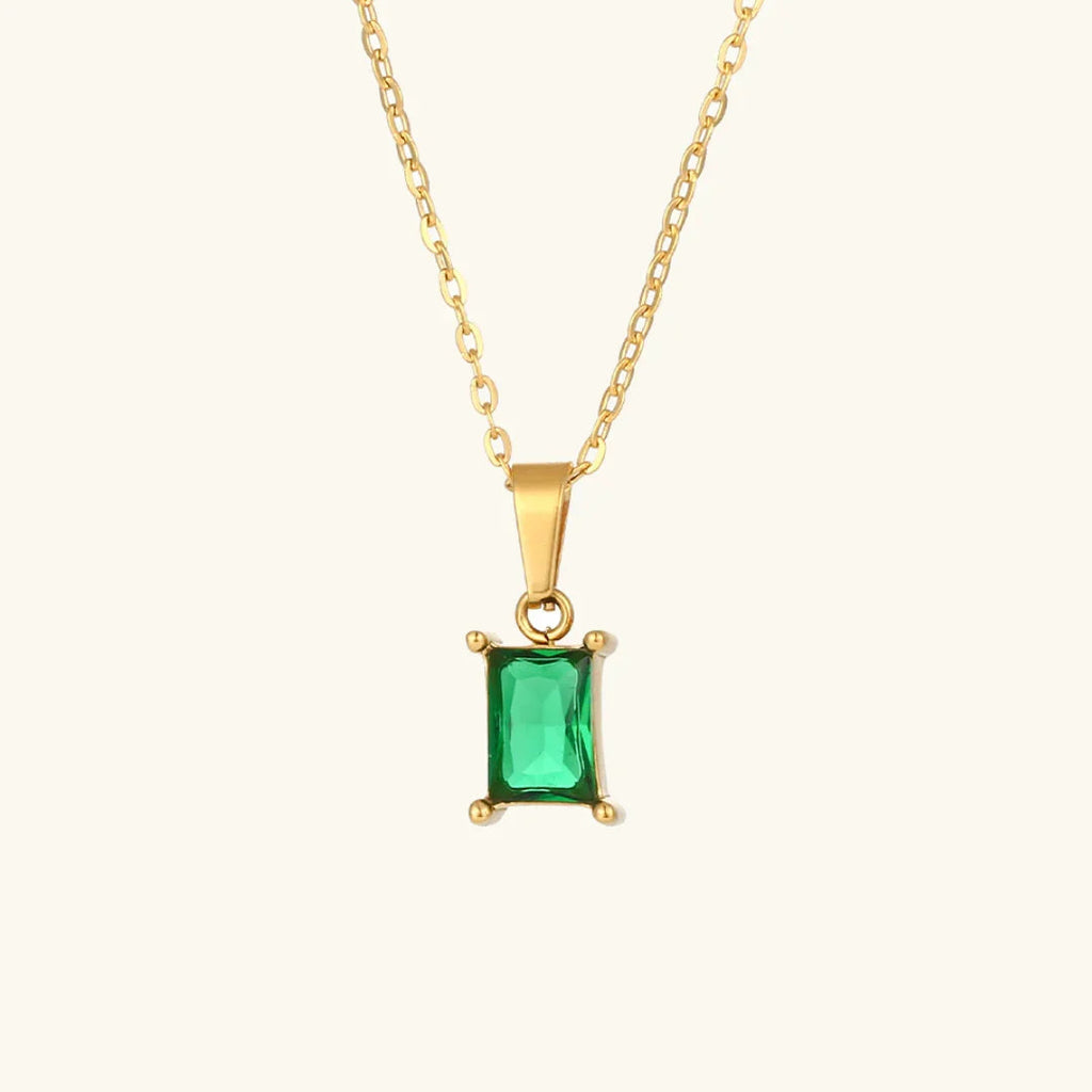 Émeraude Green Gemstone Necklace