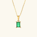 Émeraude Green Gemstone Necklace