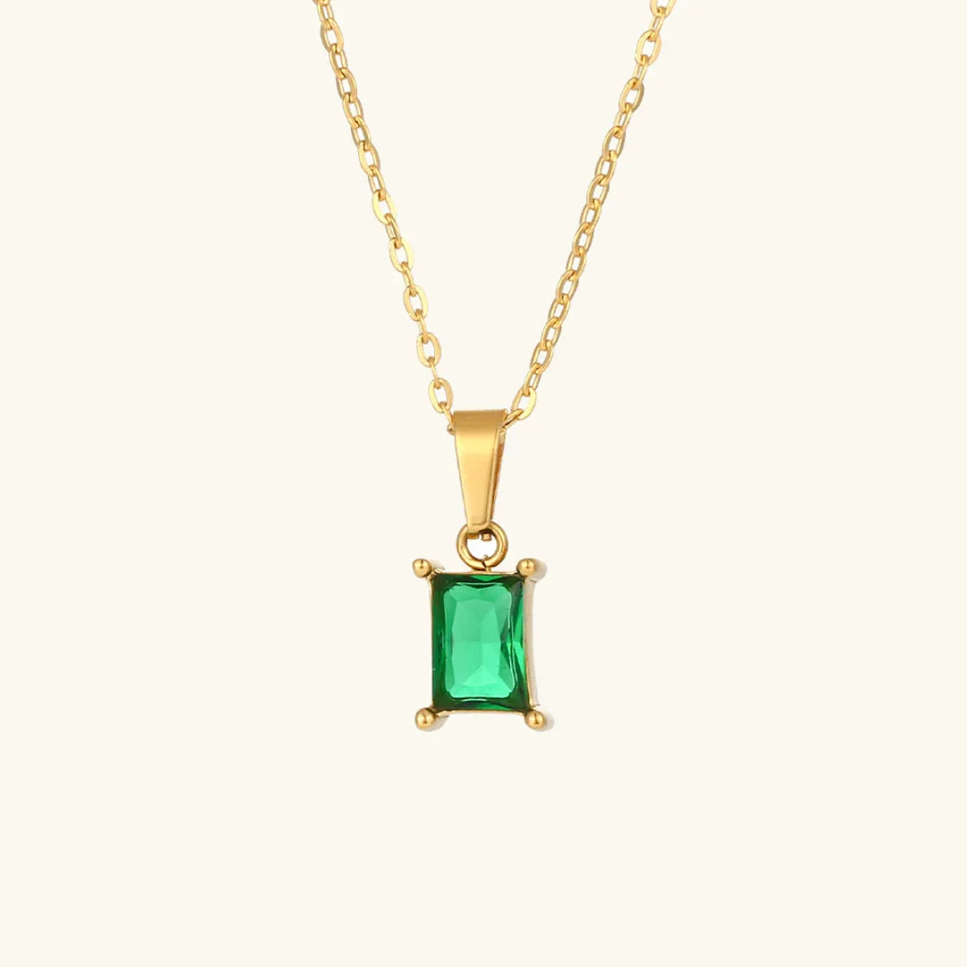 Émeraude Green Gemstone Necklace