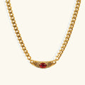 Ophelia Vintage Gemstone Pendant Necklace