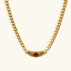Ophelia Vintage Gemstone Pendant Necklace