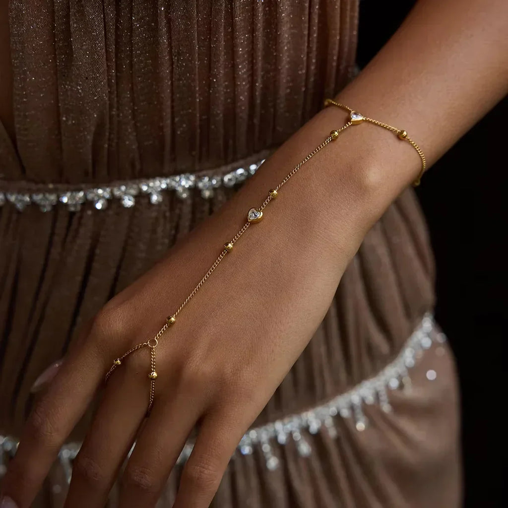 Cuff, Chain & Ring 4-Piece Stack Bundle Set