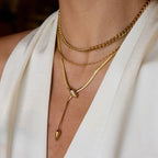 Ondine Serpentine Gold Pendant Necklace