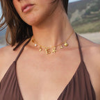 Marina Ocean Initial Necklace