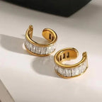 Essential Gold Hoops 3-Pair Earrings Bundle Set