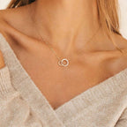 Noémie Gold Hoop Necklace