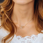 Noémie Gold Hoop Necklace
