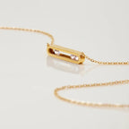 Thea Sculpted Gold Pendant Necklace