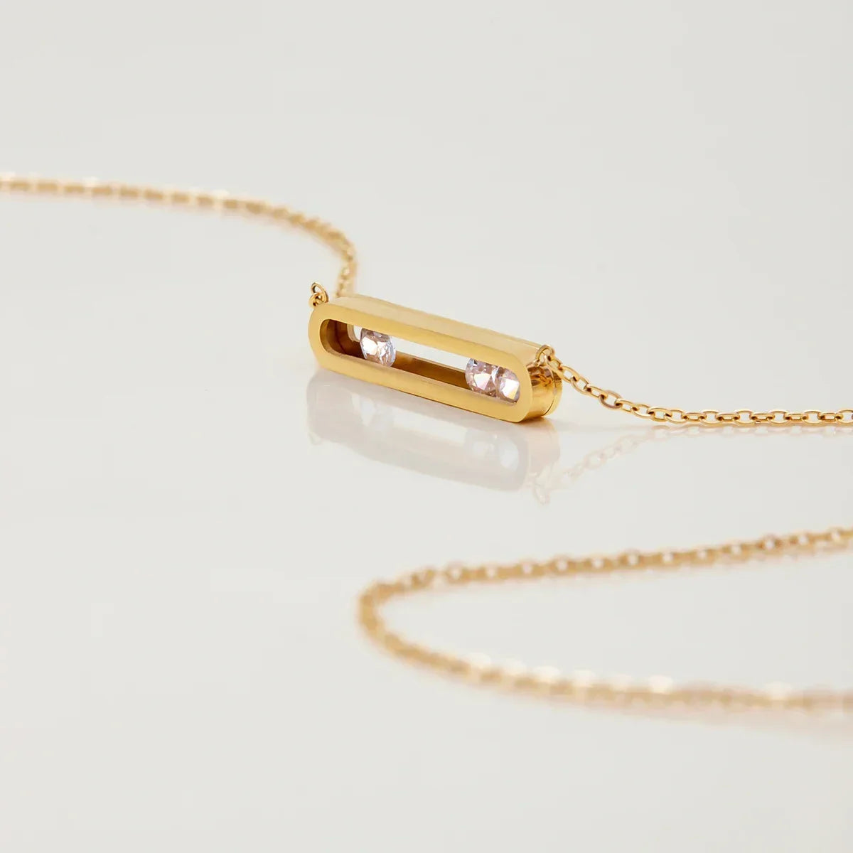 Thea Sculpted Gold Pendant Necklace