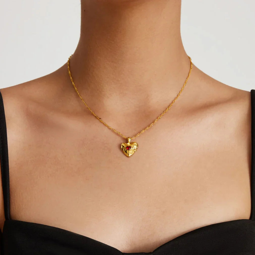 Colombe Gold Heart Necklace