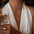 Ondine Serpentine Gold Pendant Necklace