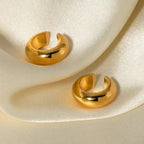 Essential Gold Hoops 3-Pair Earrings Bundle Set