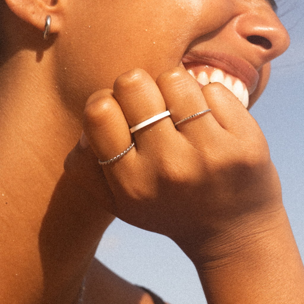 18K Gold Plated Halo White Zircon Ring