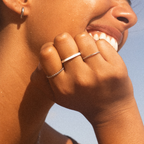 18K Gold Plated Halo White Zircon Ring