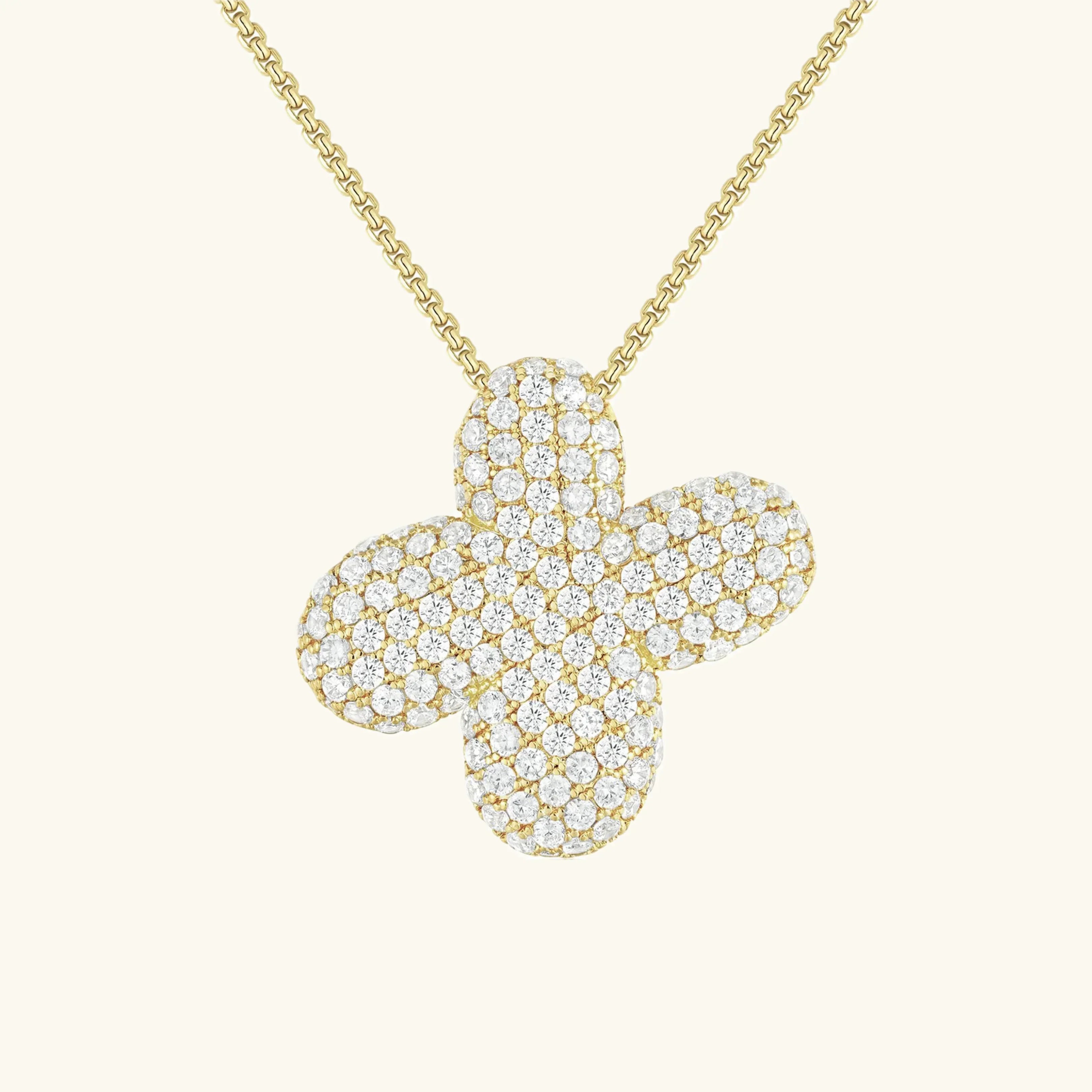 Genevieve Bubble Initial Necklace