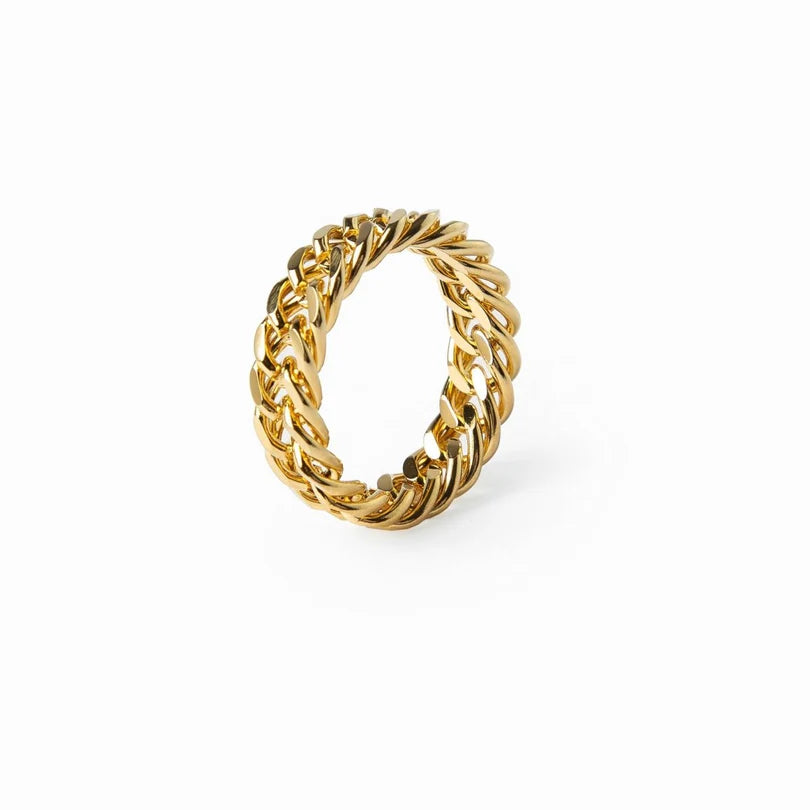 Chain Ring Gold Plated 18K