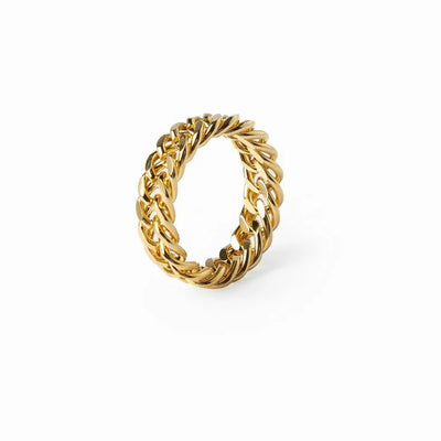 Chain Ring Gold Plated 18K